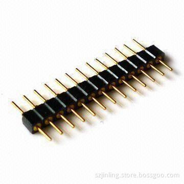 2.54mm Machined Pin Header Straight with Beryllium Copper Clip